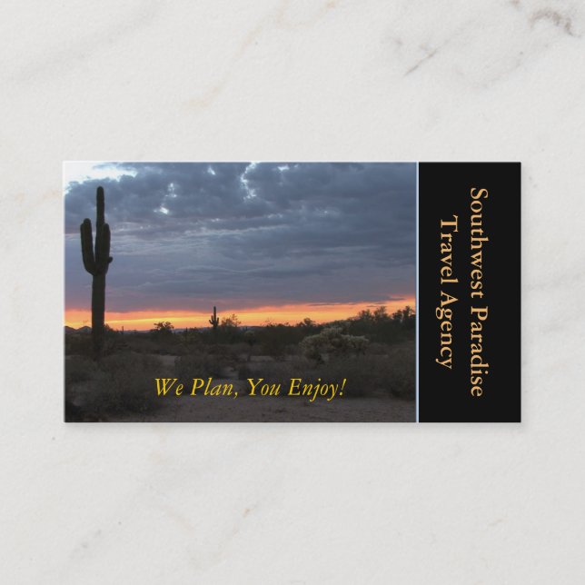 Reisebüro Visitenkarte (Vorderseite)