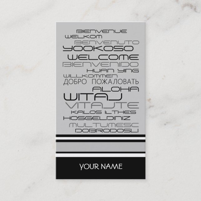 REISEBÜRO Visitenkarte (Vorderseite)