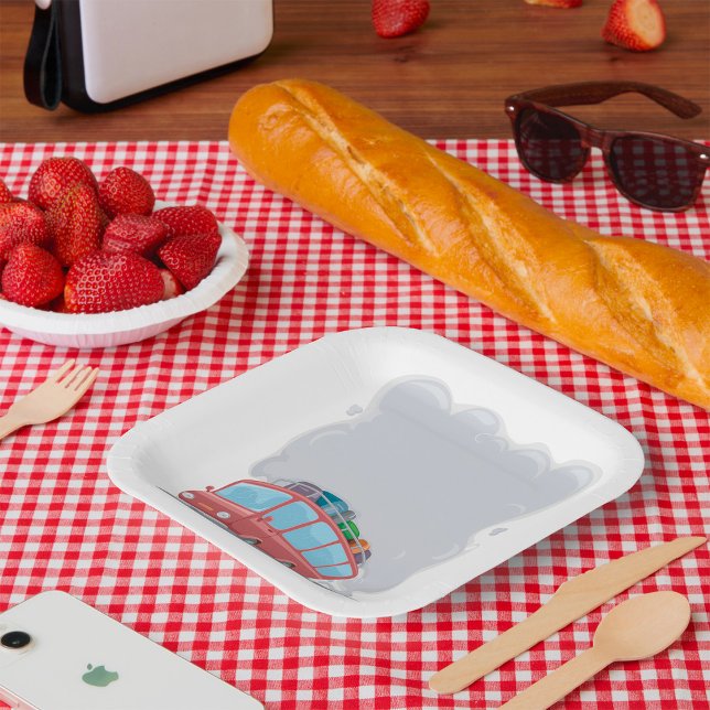 Reisebus raucht pappteller (Von Creator hochgeladen)