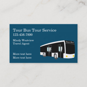 Reisebus-Thema Reiseagent Visitenkarte
