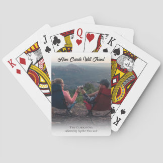 Reisedeck mit Ihrem Abenteuerfoto Spielkarten