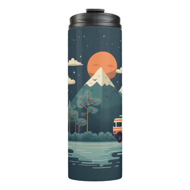 Reisedesign Tumbler Thermosbecher (Vorderseite)