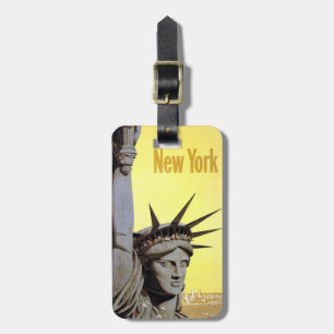 Reiseetiket aus New York im Vintage-Stil Gepäckanhänger