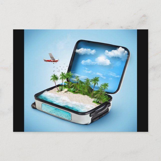 Reisefantasie Postkarte (Vorderseite)