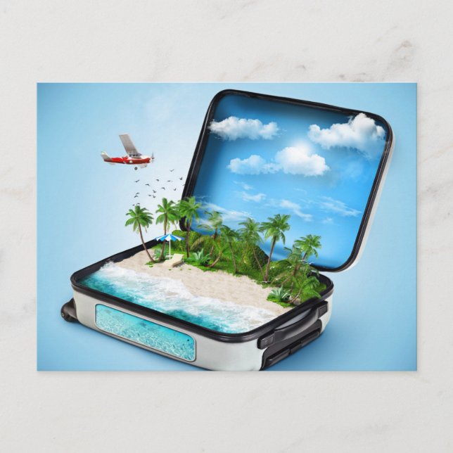Reisefantasie Postkarte (Vorderseite)