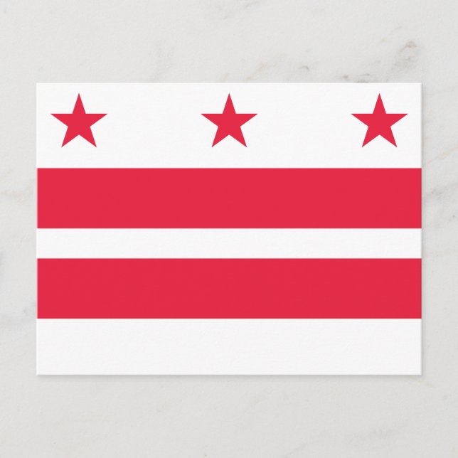 Reiseflagge des Bundesstaates Washington Postkarte (Vorderseite)