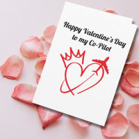 Reiseflugzeug Herz und Krone Modernes Valentinstag