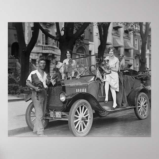 Reisefotograf, 1927. Vintages Foto Poster (Vorne)