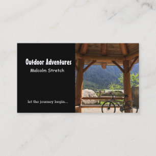 Reiseführer für Outdoor-Abenteuer Visitenkarte