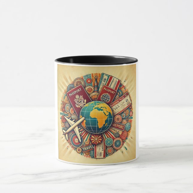 Reisegedankenbildung Tasse (Zentrum)