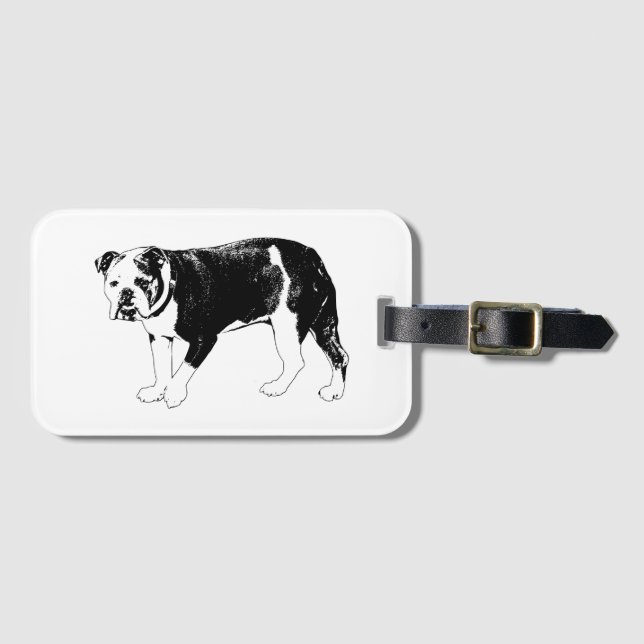 Reisegeist, Bulldoggen-Einstellung Gepäckanhänger (Vorderseite (Horizontal))