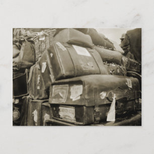 Reisegepäck Fuhrmann Wagen Koffer aus den 1890er J Postkarte