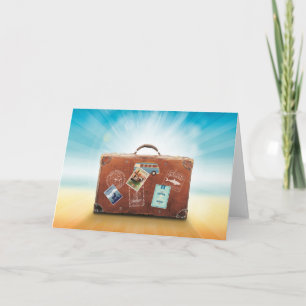 Reisegepäck, Vintager Italienischer Aufkleber Karte