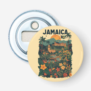 Reiseillustration im Vintage-Stil Jamaika Flaschenöffner