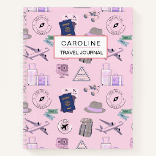 Reisejournal für ihren benutzerdefinierten Text Notizbuch