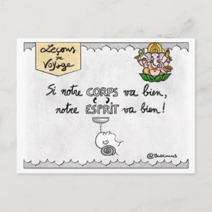 Reisekarte: "Ayurveda" Postkarte