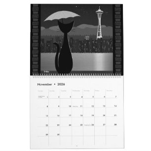 Reisekatze im Mittelalterstil Kalender