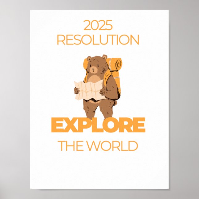 Reisekostenvoranschlag Weltplakat entdecken Poster (Vorne)