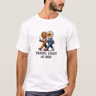 Reiselicht, großer weißer T - Shirt