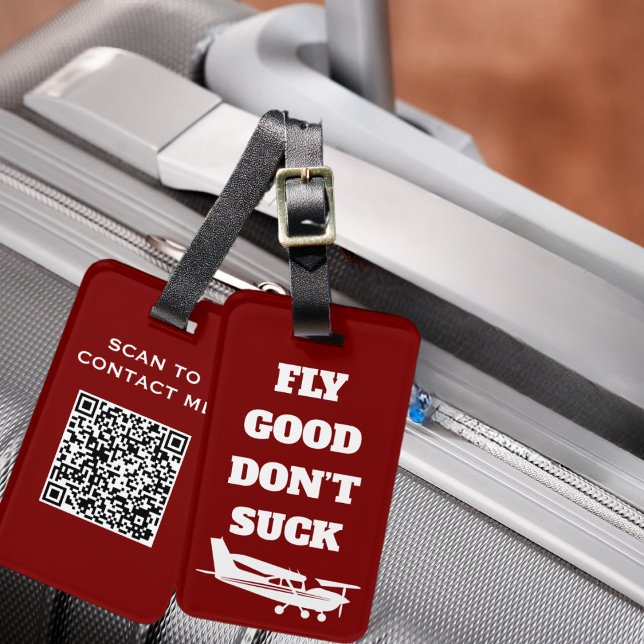 Reiselustiger Witz "Fly Good Don't Sind zum Kotzen Gepäckanhänger (Von Creator hochgeladen)