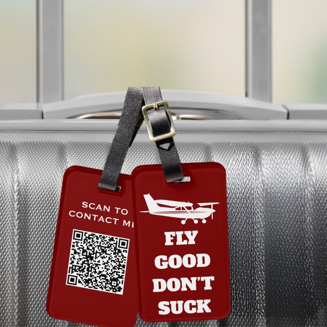 Reiselustiger Witz "Fly Good Don't Sind zum Kotzen Gepäckanhänger (Von Creator hochgeladen)