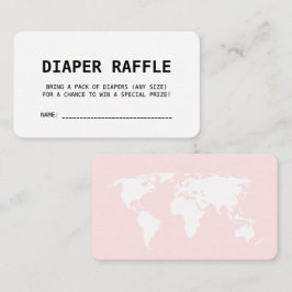 Reisemagazin Pink Girl Dusche Windeln Windeln Raff Begleitkarte