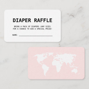 Reisemagazin Pink Girl Dusche Windeln Windeln Raff Begleitkarte