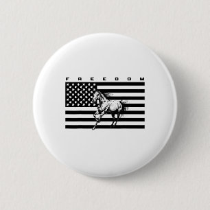 Reisemaschine für Pferde unter amerikanischer Flag Button