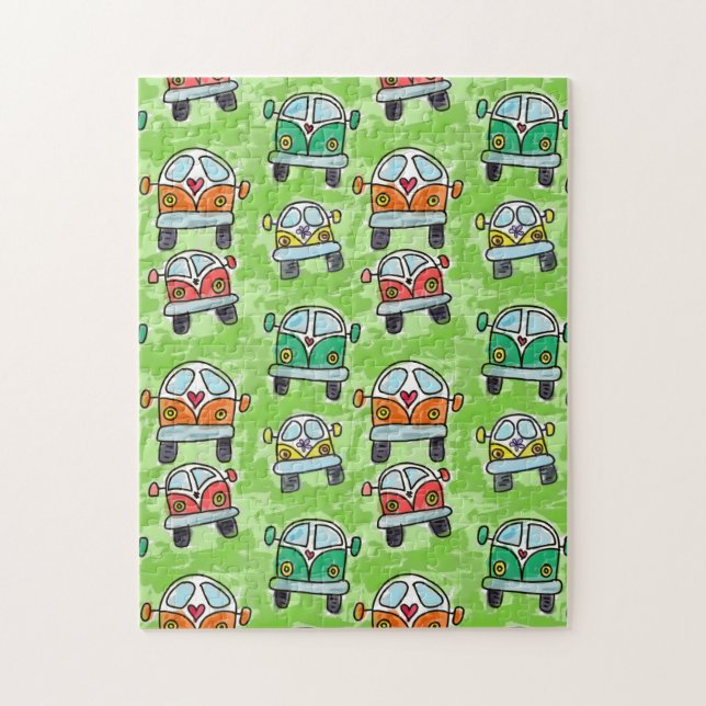 Reisemobil-Autoreise Puzzle (Vertikal)