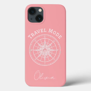 Reisemodus-Typografie, Vintager Kompass, Minimalis Case-Mate iPhone Hülle