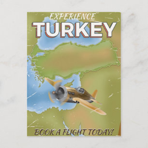 Reisemposter der Türkei Postkarte