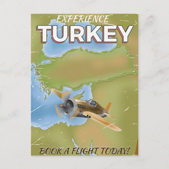 Reisemposter der Türkei Postkarte (Vorderseite)