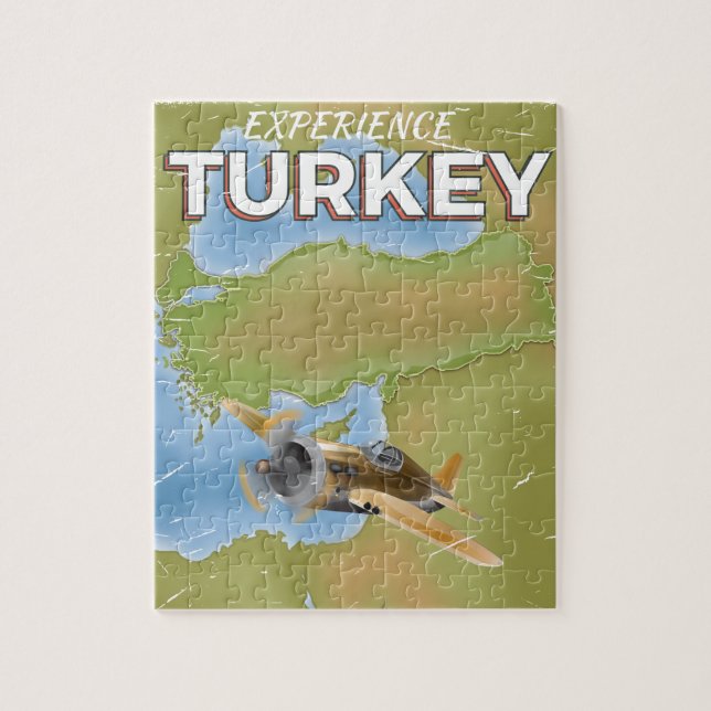 Reisemposter der Türkei Puzzle (Vertikal)