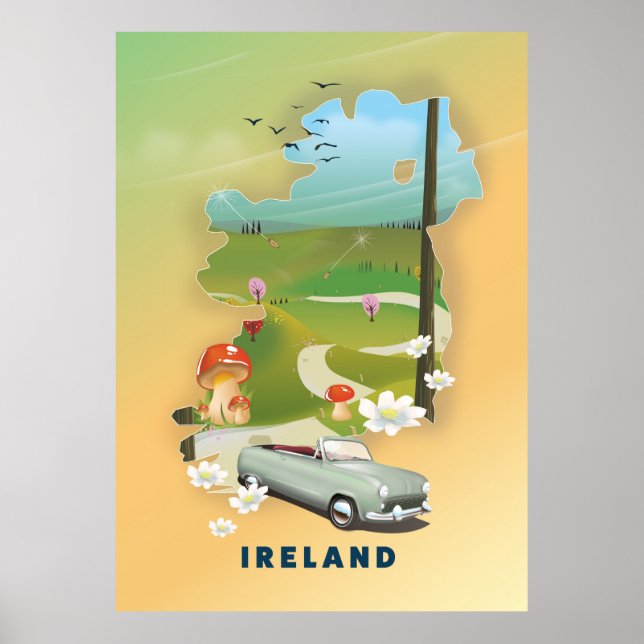 Reisemposter für Irland Poster (Vorne)
