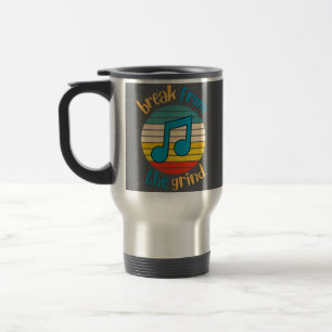 Reisemug mit achter Musiknote Reisebecher