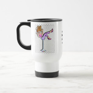 Reisemugs - Mädchen in einem Martini-Glas, Little Reisebecher