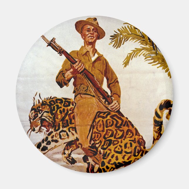 Reisen? Abenteuer? Join the Marines! Magnet (Vorne)