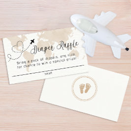 Reisen Adventure Baby Dusche Windelwaschkarte Begleitkarte