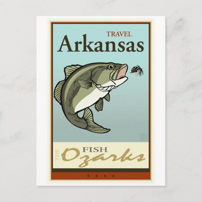 Reisen Arkansas Postkarte (Vorderseite)