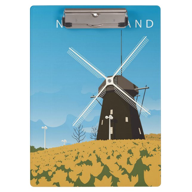 Reisen Art Netherland Klemmbrett (Vorderseite)