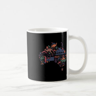 Reisen Australien Karte Sydney Australian Vacation Kaffeetasse