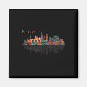 Reisen Barcelona Spanien Europa Spanischer Familie Magnet