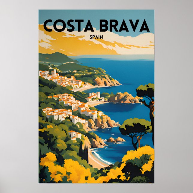 Reisen Costa Brava Spanien Poster (Vorne)