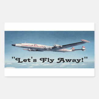 Reisen Craft Spaß! Rechteckiger Aufkleber