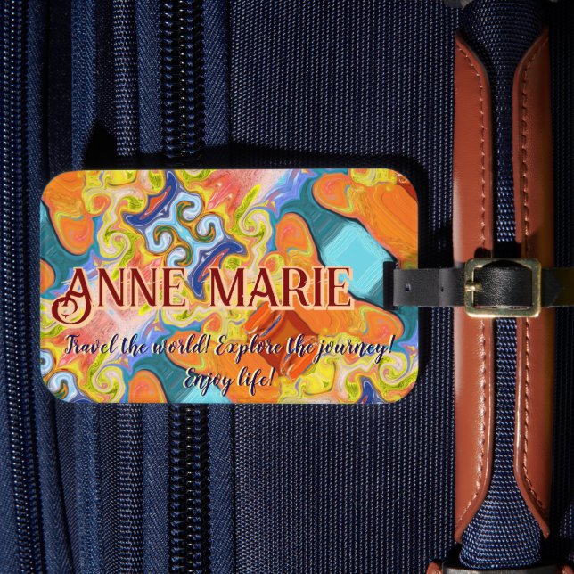 Reisen durch den Abstrakten kaiserlichen Individue Gepäckanhänger (Vorderseite Insitu 4)