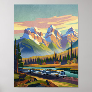 Reisen durch die Rocky Mountains Poster