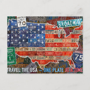 Reisen durch die USA One Plate at a Time Postkarte