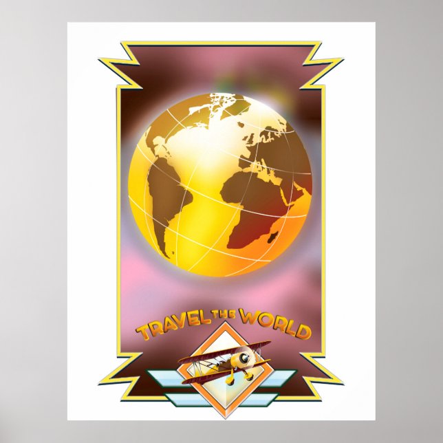 Reisen durch die Welt Goldene Globe Poster (Vorne)