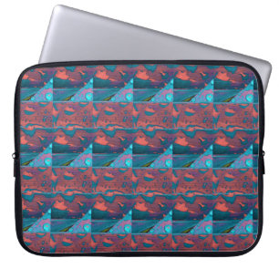 Reisen, ein Abstraktes Muster Laptopschutzhülle