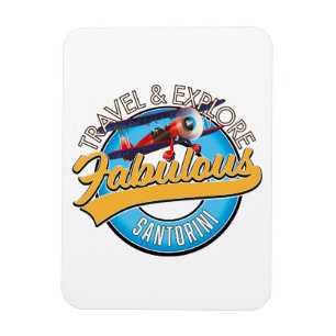 Reisen & Entdecken Fabulous Santorini Magnet